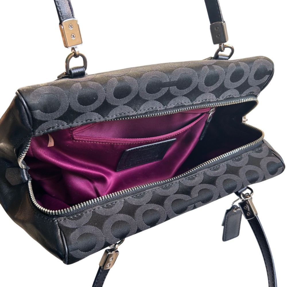 Coach Madison No. 25638 Op Art Signature Satchel Bag - Picture 8 of 15
